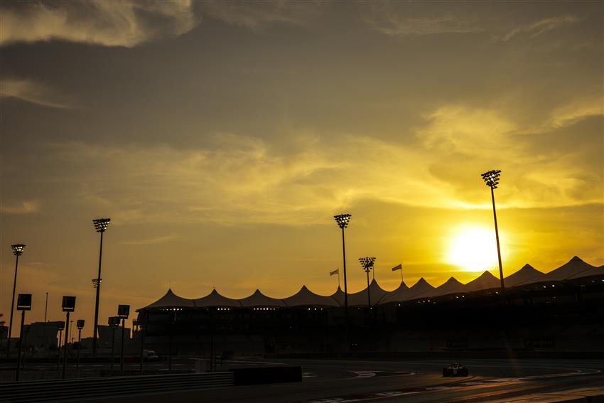 Yellow sunset Abu Dhabi